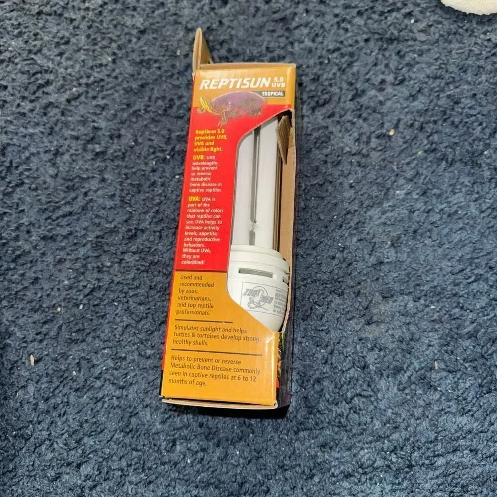 ZOO MED REPTISUN 5.0 MINI COMPACT FLUORESCENT DESERT BULB - 26 WATT - FS-C5 NEW